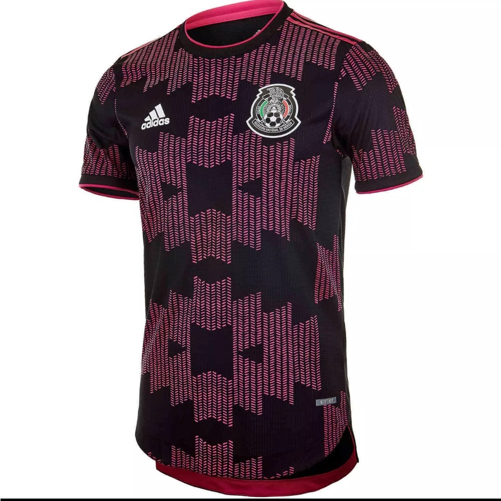 Adidas Black and Pink Mexico 2021 Home Jersey